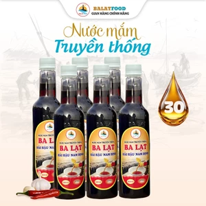 Thùng 6 Chai Nước Mắm Cá Cơm Nguyên Chất Ba Lạt 30 Đạm, Nước Mắm Chắt Truyền Thống