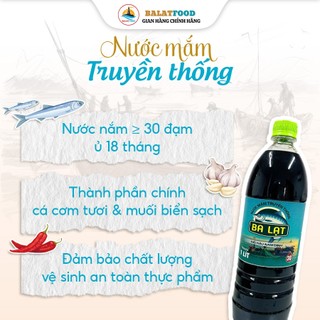 [Nước Mắm Nấu] Combo 3 Chai Nước Mắm Nấu 1000ml Truyền Thống Ba Lạt Dùng Cho Nấu Ăn Kho Cá Kho Thịt Đậm Đà Thơm Ngon