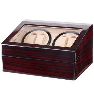 Hộp Lắc Đồng Hồ Cơ Vỏ Gỗ - 4 Xoay + 6 Cố Định [BH 2 NĂM]