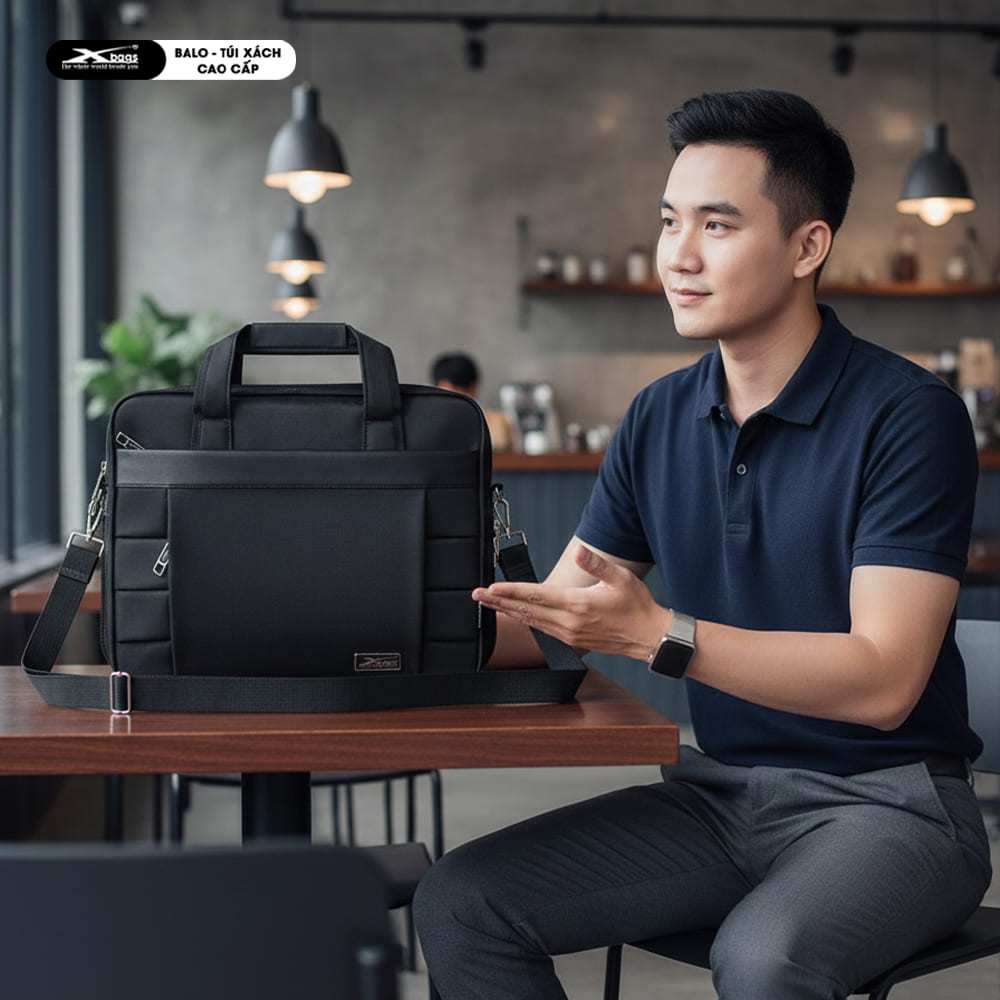 Cặp Doanh Nhân Đựng Laptop 17 Inch Có Khóa Mở Rộng Xbags Expand Pro XB 4002 Sang Trọng Đẳng Cấp!