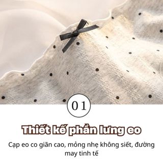 Quần lót nữ cotton cao cấp thoáng khí cạp vừa tôn dáng gợi cảm viền ren hoạt tiết dễ thương L1172