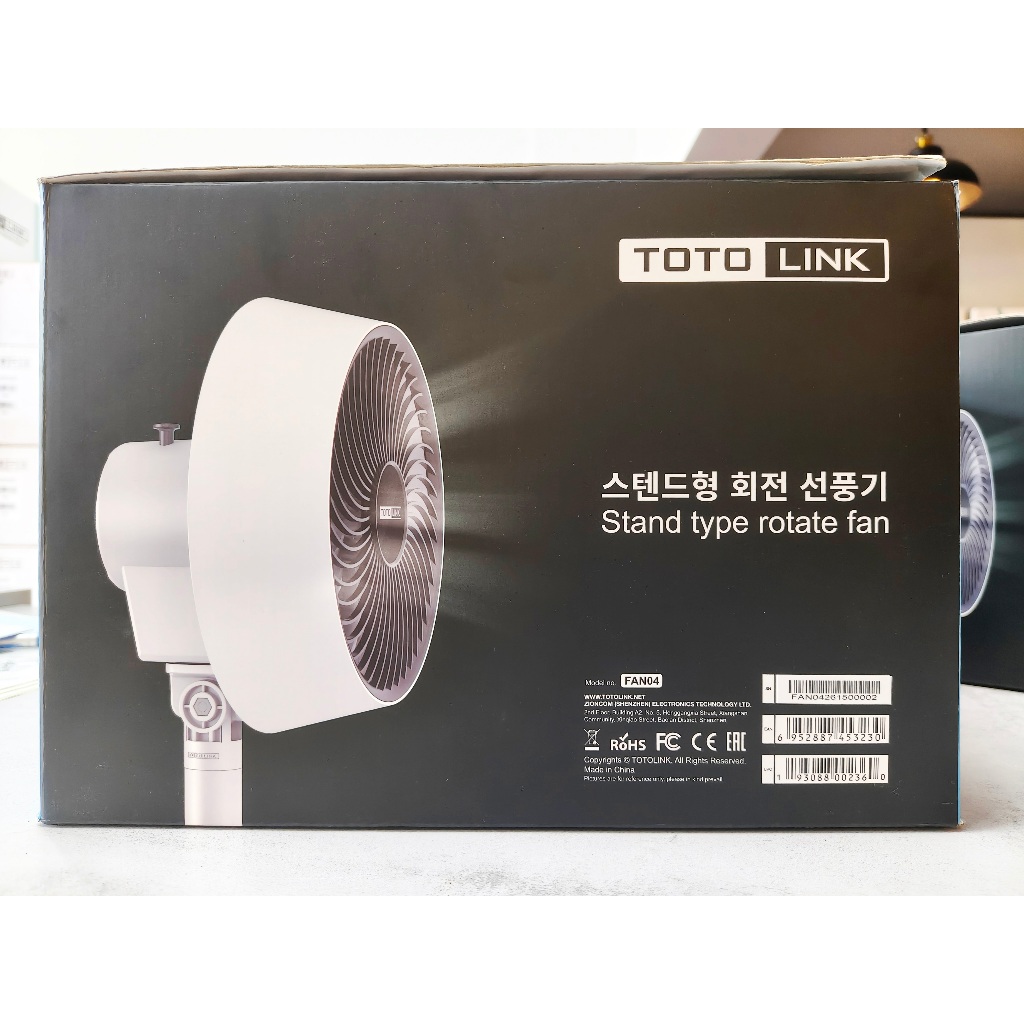 [Hỏa Tốc] Quạt Điện Đứng Mini Xoay Tự Động Totolink Fan04 – Kéo dài 1M, 5 Cánh, Bảo hành 12 tháng