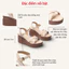 Giày Sandal Nữ Đế Xuồng Quai Chéo 7cm Pixie P207