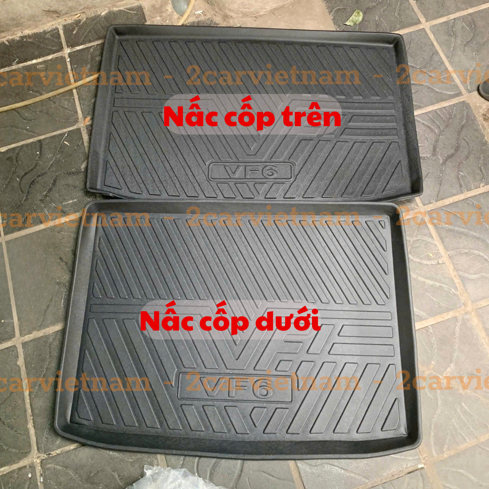 LÓT CỐP xe Vinfast VF6 nhựa dẻo siêu đẹp, siêu bền, chống thấm nước, không mùi, vừa khít xe