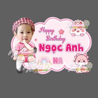 ( HỎA TỐC ) Bảng tên trang trí sinh nhật, đầy tháng, thôi nôi cho bé trai, bé gái kích thước 30cm*40cm YẾN NHI SHOP