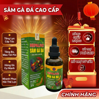Sâm nuôi gà chế độ đ.á (50ml, 10ml) Hepalive giành cho chiến kê tăng lực mau tới pin hừng gà dẻo dai