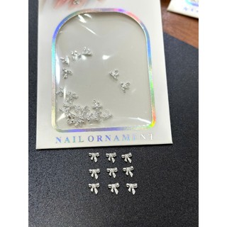 Túi Phụ Kiện Charm Nơ Set 30 Cái Màu Silver, 7 Mẫu Siêu Đa Dạng