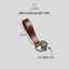 Móc khóa da bò thật có móc cài cao cấp (mc01) - Ví Da SAGO