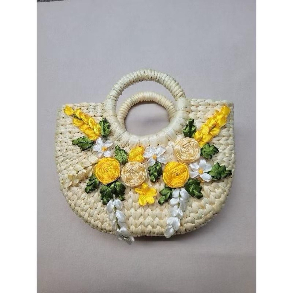 Túi cói lục bình HandMade ⚡️Giá rẻ Vô địch⚡️ túi lục bình chụp ảnh áo dài , chụp ảnh thời trang