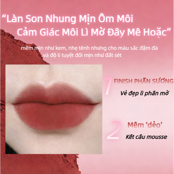 💄 SON LÌ MSMEESHU | 3.8g Sang Trọng | Màu Lên Chuẩn & Không Khô Môi