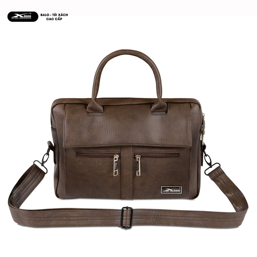 Cặp Công Sở Da Simili Chống Nước Xbags Lavish XB 4301 Màu Nâu Sang Trọng, Phong Cách Thành Đạt!