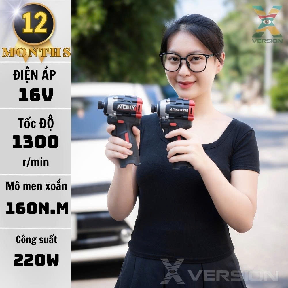 Máy chuyên vít 16V , 160n MEELY - MT853L, chân pin 16v - Xversion ...