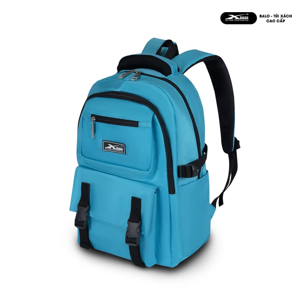 Balo Trung Học Chống Nước Xbags Sea Blue XB 3201 Cao Cấp, Trẻ Trung Cá Tính, Đựng Laptop 15.6 Inch!