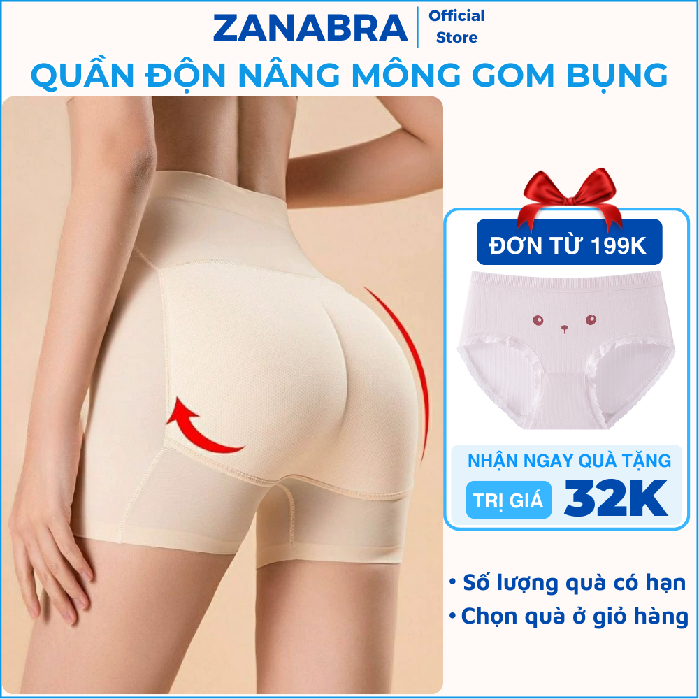 [BST MỚI 2026] Quần Độn Mông Chất Su Mịn Thông Hơi, Quần Nâng Mông Và Hông Tạo Đường Cong Vòng 3 Quyến Rũ ZANABRA N2323