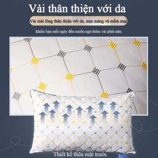 Gối trần quả trám Ruột gối kim cương cao cấp Ngủ ngon Thoáng khí Chống dị Ứng Kích thước 50x70cm
