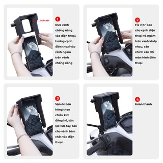 Mái Che Giá Đỡ Điện Thoại ZDK CN01 – Chống Nắng, Chống Chói, Bảo Vệ Điện Thoại Toàn Diện.
