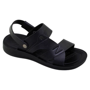 Sandal đế bằng nam Bita's SUM.114 (Đen + Nâu + Vàng bò)