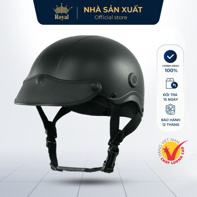 Mũ Bảo Hiểm Nửa Đầu Lưỡi Trai Asia MT-128B Lỗ Thông Gió Thoáng Nhẹ, Nón Bảo Hiểm Sơn Chính Hãng Cho Nam Nữ