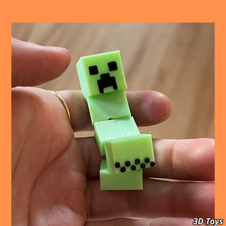 Mô hình móc khóa Minecraft có khớp nối, trang trí bàn học, balo Toys 3d
