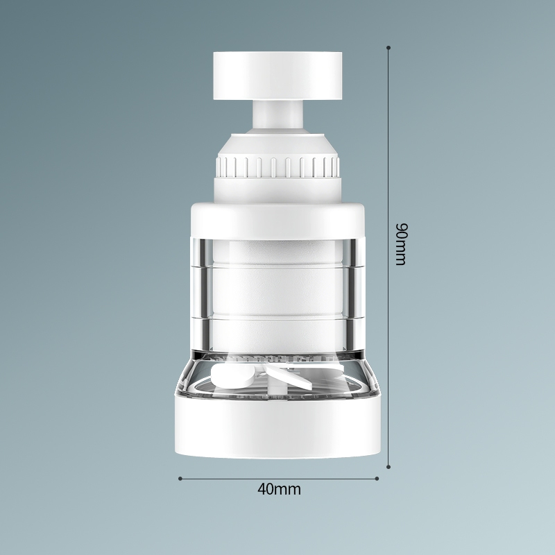 đầu vòi lọc nước tăng áp Xoay 360°- Tại Vòi Bếp Universal Lọc Nano Clo Rỉ Sét Vi Khuẩn Lắp Đơn Giản