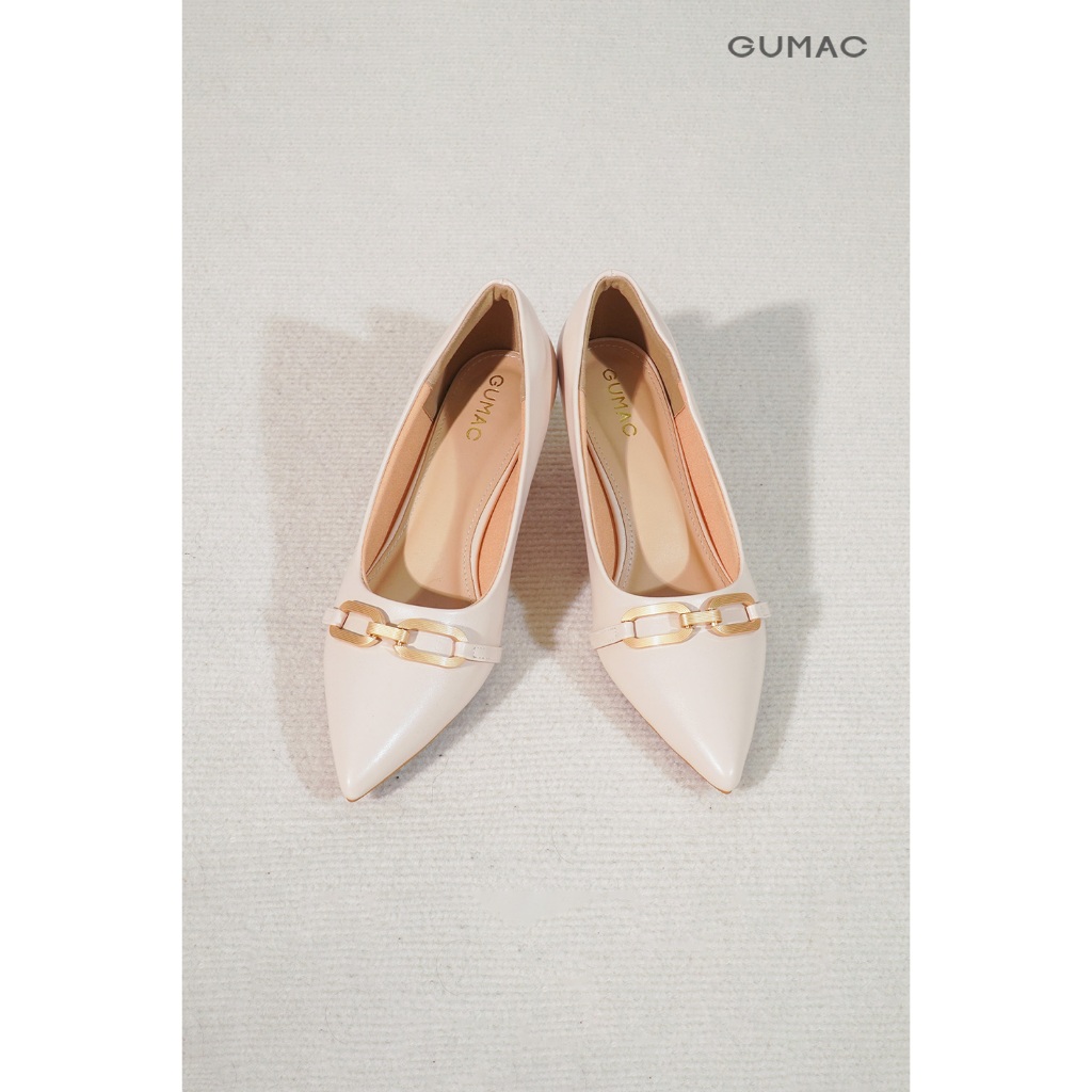 Giày Bít Phối Khóa Thời Trang Nữ GUMAC GF04058