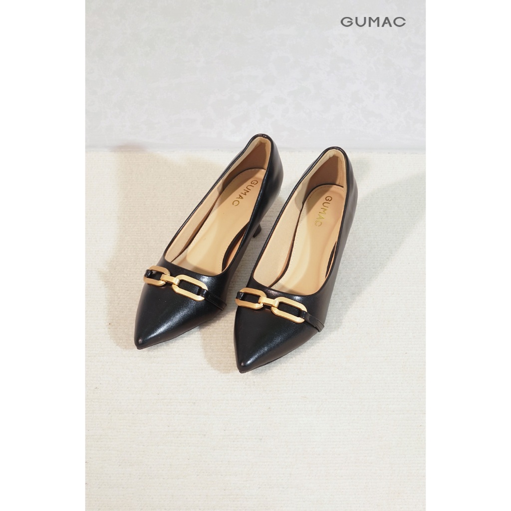 Giày Bít Phối Khóa Thời Trang Nữ GUMAC GF04058
