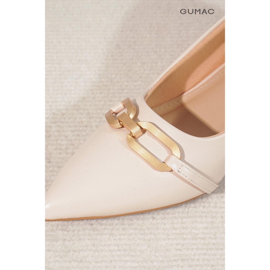 Giày Bít Phối Khóa Thời Trang Nữ GUMAC GF04058
