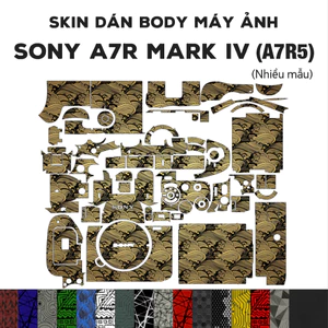 Skin dán máy ảnh Sony A7R Mark V (Nhiều mẫu) | Miếng dán Film 3M cho Alpha A7R5 chống bám bẩn