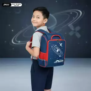 Balo Chống Gù Siêu Nhẹ Đi Học Cho Bé Xbags Universe XB 3102 Cao Cấp, Chống Thấm, Bảo Vệ Cột Sống!