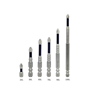 Bộ vít chống trượt INOX bền bỉ mũi vít có từ tính mạnh, răng bám dính vít, đầu khẩu 1/4 phù hợp máy bắn vít, tay cầm vặn