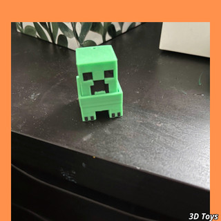 Nút nhấn mô hình Minecraft phát ra tiếng click xả stress, trang trí, decor Toys 3d