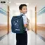 Balo Chống Gù Đi Học Xbags Universe XB 3104 Màu Xanh Siêu Nhẹ, Đệm Lưng Êm, Bảo Vệ Cột Sống!