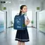 Balo Chống Gù Đi Học Xbags Universe XB 3104 Màu Xanh Siêu Nhẹ, Đệm Lưng Êm, Bảo Vệ Cột Sống!