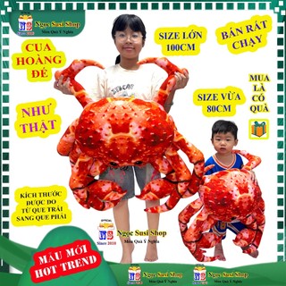 [ĐỘC LẠ] GẤU BÔNG HẢI SẢN CON CUA TÔM HÙM GHẸ XANH KHỔNG LỒ NHƯ THẬT - thú bông đồ chơi doll toy