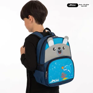 Balo Học Sinh Mầm Non Tiểu Học Xbags Dolphin XB 3020 Màu Xanh Đáng Yêu, Nhiều Ngăn, Siêu Nhẹ!