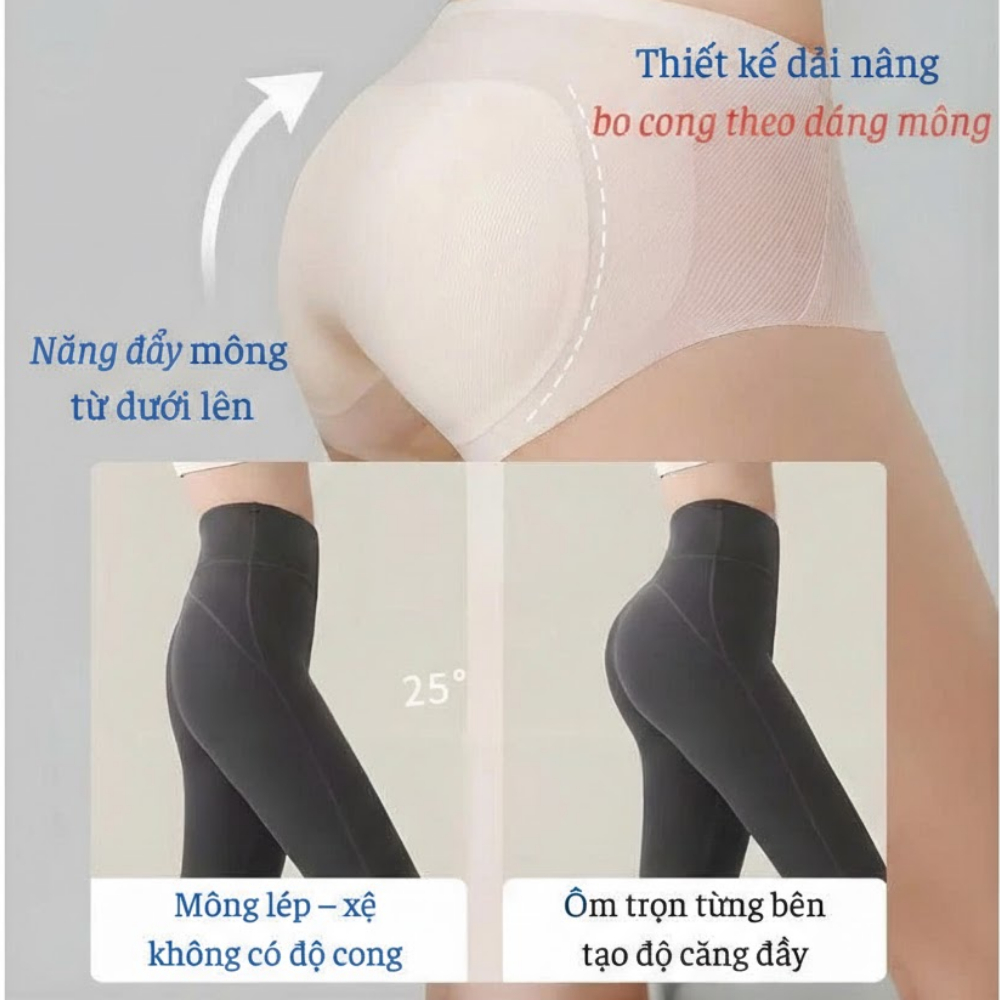 [ BST MỚI 2026 ] Quần Lót Độn Mông Đúc Su Gen Bụng Thông Hơi Nâng Mông Cao Cấp Cạp Cao Không Lộ Viền ZANABRA N8562