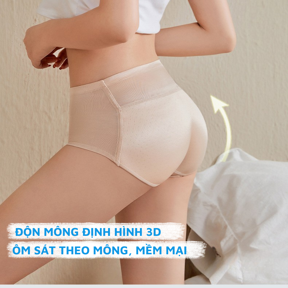 [ BST MỚI 2026 ] Quần Lót Độn Mông Đúc Su Gen Bụng Thông Hơi Nâng Mông Cao Cấp Cạp Cao Không Lộ Viền ZANABRA N8562
