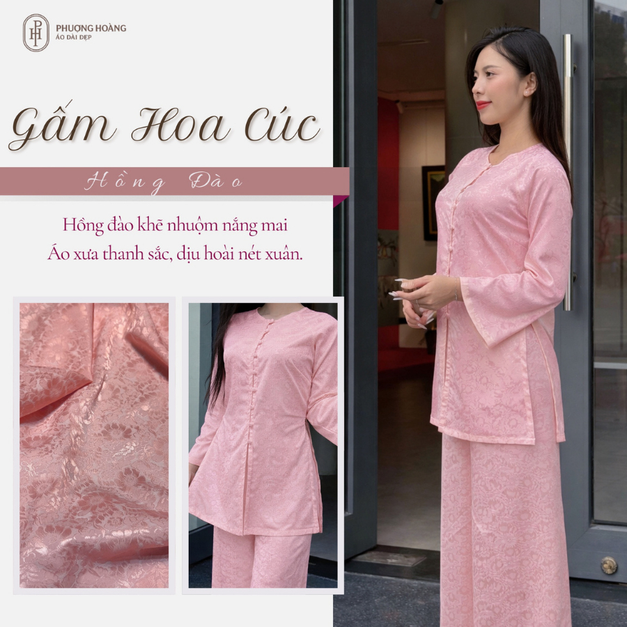 [CÓ SẴN Hn] Set Đồ Lam, Pháp phục đi chùa chiết eo nhẹ nhàng, họa tiết Hoa Cúc mềm mại, phối khuy P1