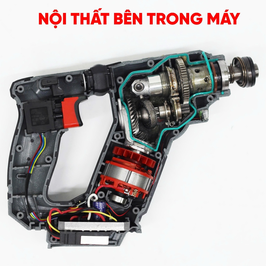 Máy Khoan Búa Mini Chạy Pin Workfix WF-RH1902MN – Động Cơ Brushless, SDS Plus, Lực Đập 1.9J – Không Chổi Than – Pin 21V