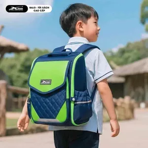 Ba Lô Chống Gù Giá Rẻ Xbags XB 3108 Màu Xanh, Ngăn Chính Mở 180°, Nhẹ Êm, Nhiều Ngăn Rộng Rãi!