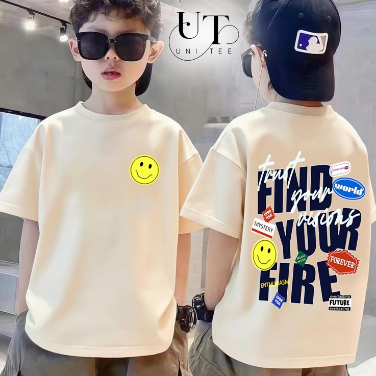 (9kg-110kg) Áo thun Unisex năng động, họa tiết đường phố, cho BÉ TRAI, BÉ GÁI, NAM NỮ - Uni Tee I U108