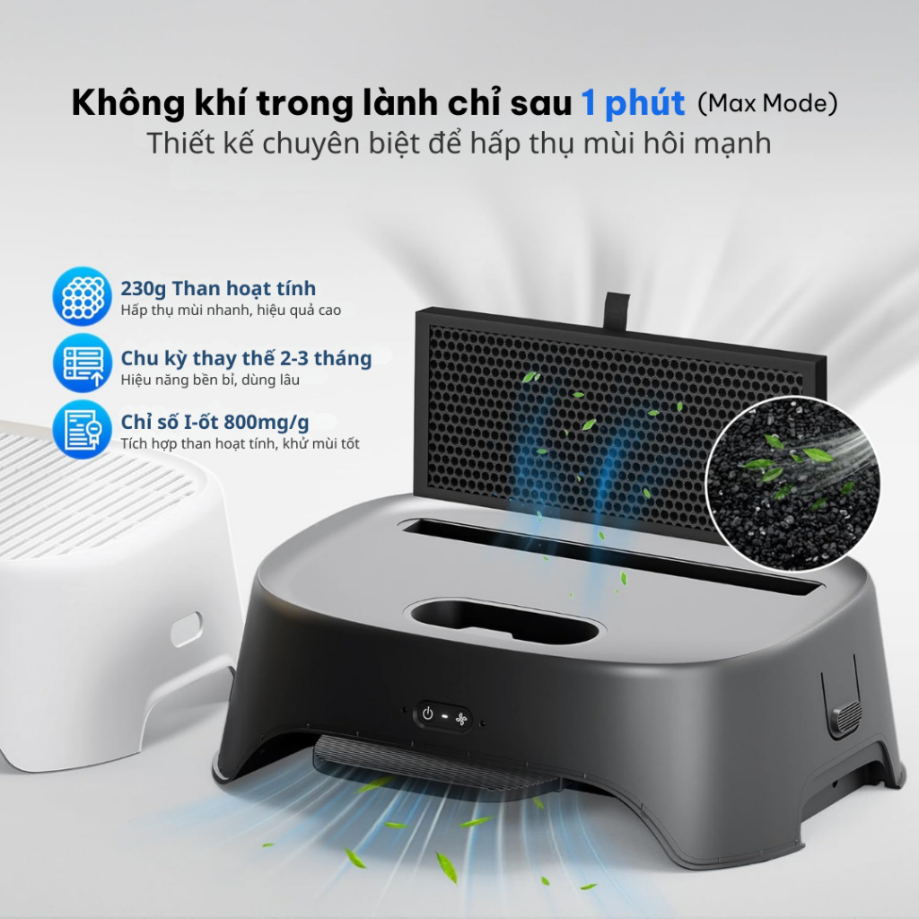 [BH 12 Tháng] Máy Lọc Không Khí Kết Hợp Bậc Thang Chống Văng Cát Neakasa AirStep Tiện Lợi, Dễ Dùng