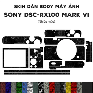 Skin 3M dán Sony DSC-RX100 Mark VI (Nhiều mẫu) | Miếng film dán chống bám bẩn cho body máy ảnh rx100 m7