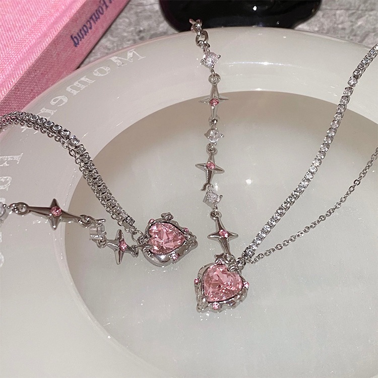 Spice Girls khoan tình yêu Mangstar Necklace thời trang nữ xương đòn chuỗi