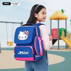 Ba Lô Học Sinh Tiểu Học Nữ Xbags Pretty XB 3018 Màu Xanh Hồng Cao Cấp, Siêu Đáng Yêu, Tiện Lợi!