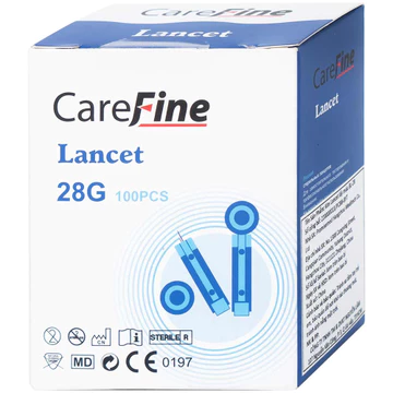 Kim lấy máu CareFine Lancet dùng cho máy đo đường huyết (Hộp 100 Kim)