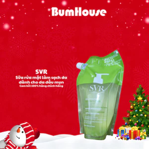 Túi Rửa Mặt SVR Sebiaclear Gel Moussant Không Chứa Xà Phòng Cho Da Dầu Túi 400ml