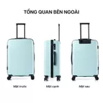 [🔥HOT DEAL] Vali Kéo MIA Du Lịch ZENI - Size 19/24 Inch, Nhựa PP Hạn Chế Bể Vỡ, Khoá Số, Bảo Hành Trọn Đời — ảnh 4