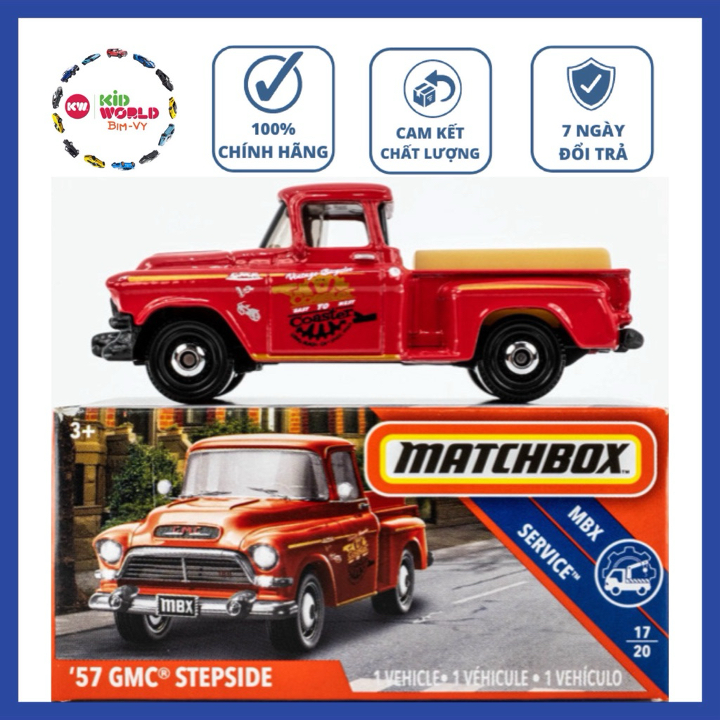 Xe mô hình Matchbox Box '57 GMC Stepside 92/100. | Shopee Việt Nam