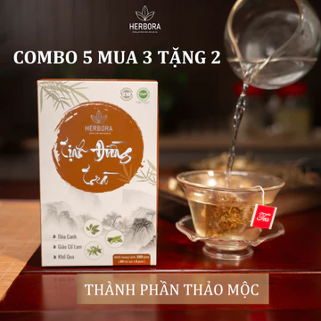 Combo 5 [MUA 3 TẶNG 2] Tịnh đường Trà Thảo Mộc Thìa Canh, Khổ Qua, Giảo Cổ Lam Trà Thiên Nhiên Tốt Cho Người Tiểu Đường